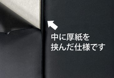 袖あり、素材に厚みと高級感があるカバー<スポンジタイプ>