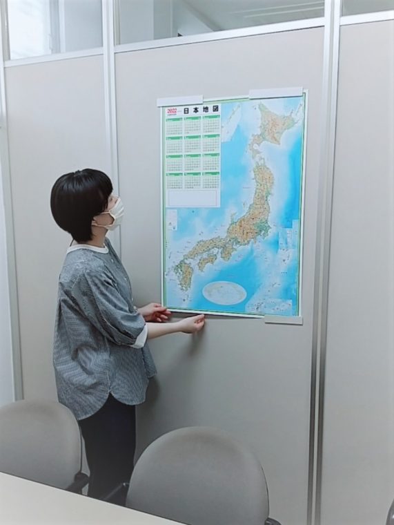 日本地図カレンダー